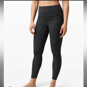 Lululemon Align Formation Deep Coal Multi Leggings 12